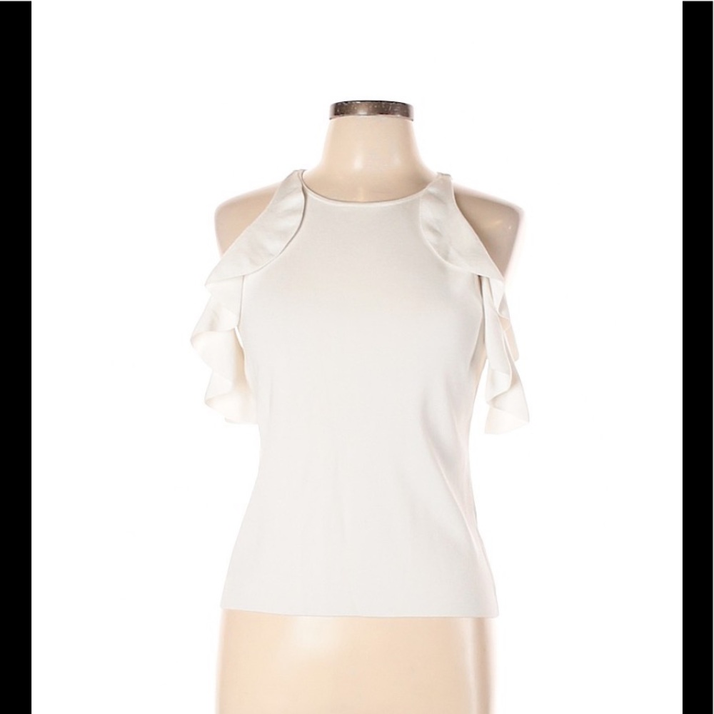 Jonathan Simkhai Hanging Ruffle Racer Tank - Picture 4 of 8